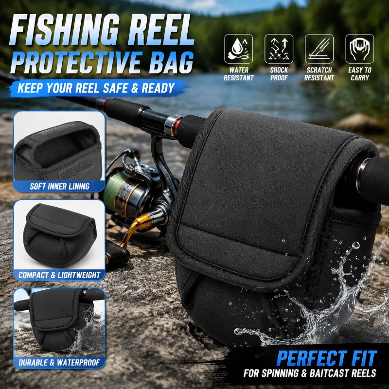 Fishing Rod Combo - Pokrowiec ochronny na kołowrotek wędkarski, etui