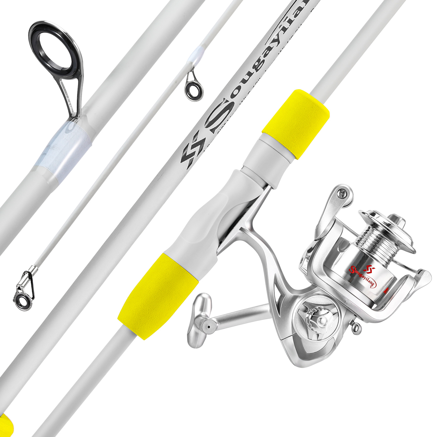 Fishing Rod Combo - Zestaw wędkarski Sougayilang: 2-częściowa wędka spinningowa