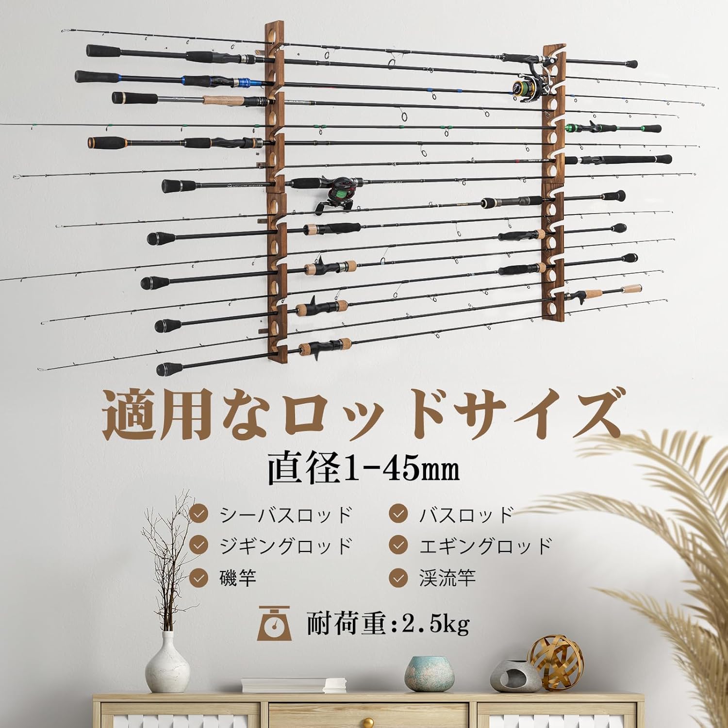 Goture Drewniany Uchwyt na Węd – Fishing Rod Rack recenzja i cena