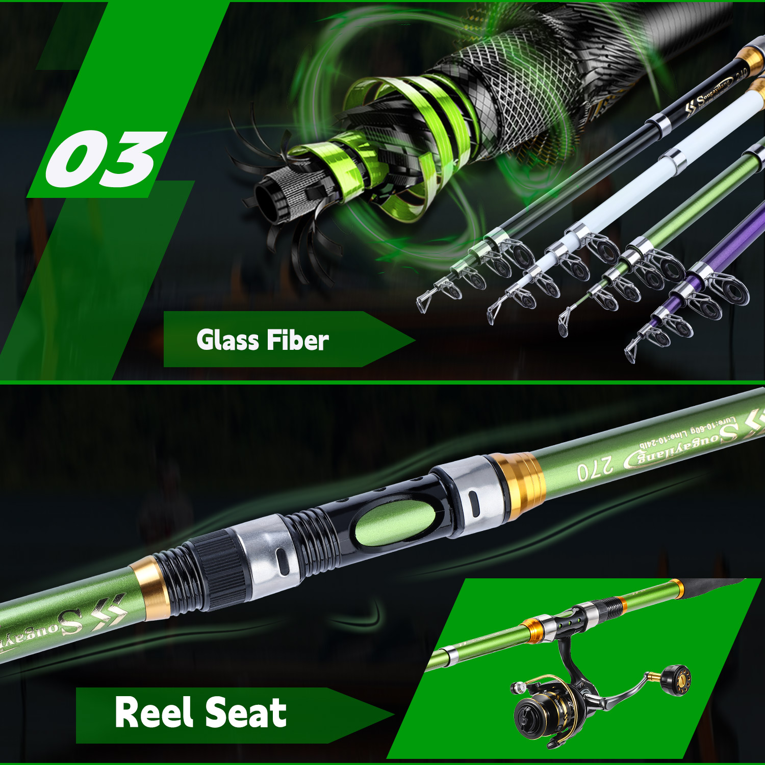 Zestaw wędki spinningowej i ko – Fishing Rod Spinning recenzja i cena