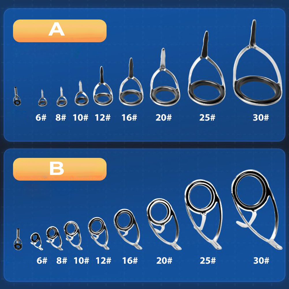 9 szt Prowadnica wędki Pierści – Fishing Rod Tip Replacement recenzja i cena
